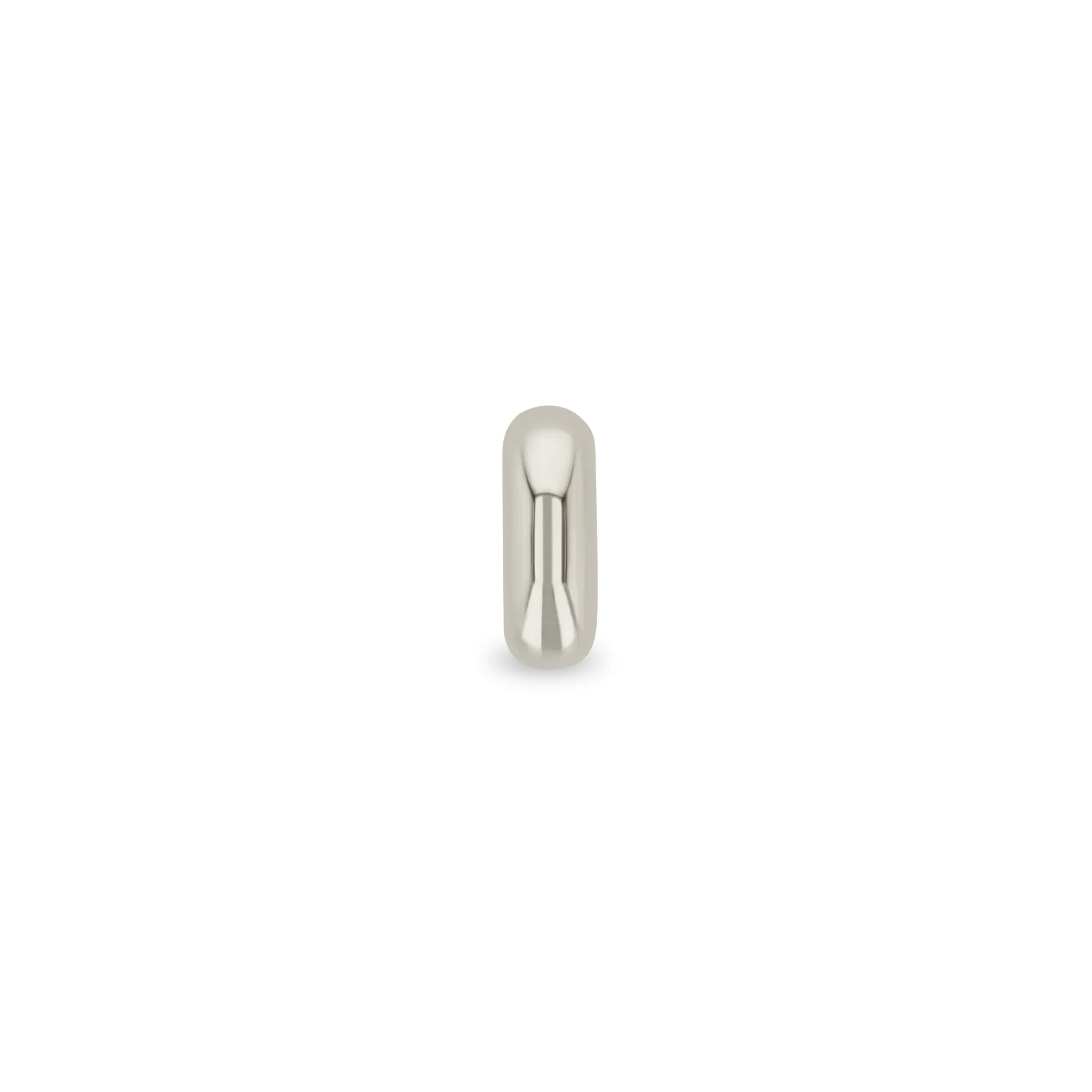 14k Gold Half Round Slide Bead Charm