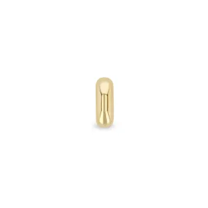 14k Gold Half Round Slide Bead Charm