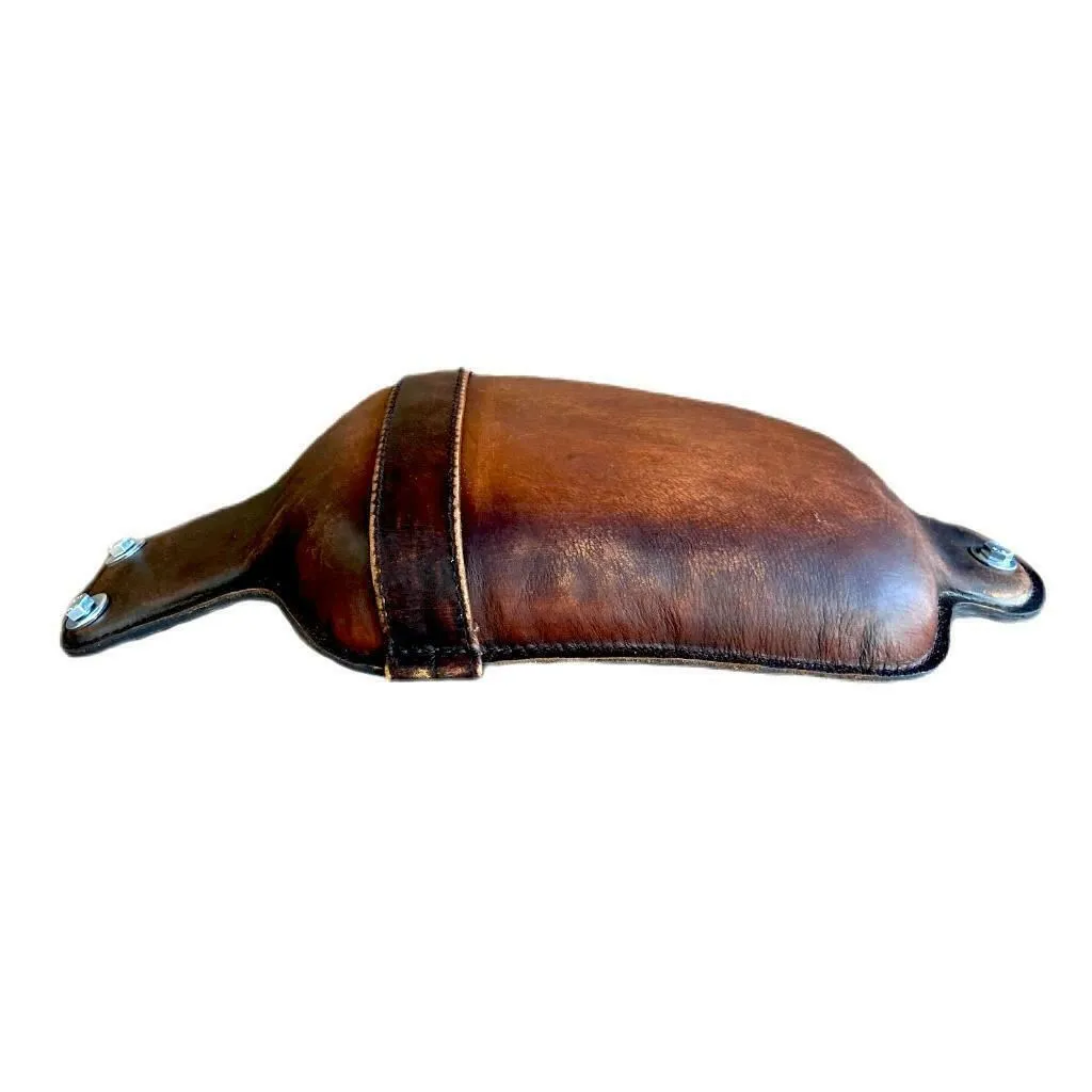 2015-2024 Indian Scout Brown Brown Distressed Leather Passenger Pad P-Pad Seat