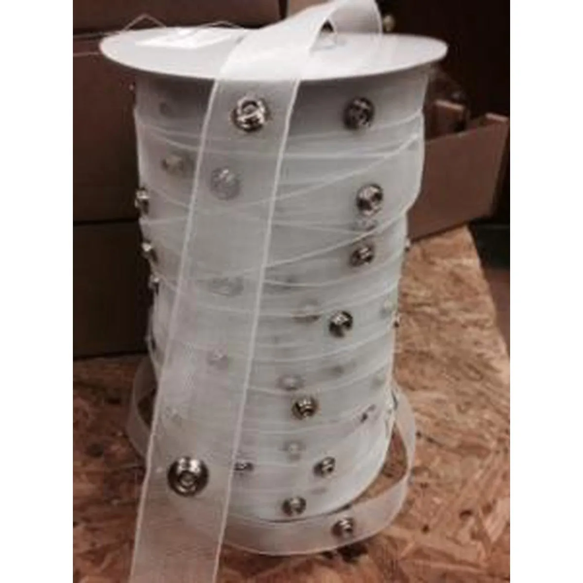4-1/4" Spacing Ripplefold Tape - Transparent (100 Yards)