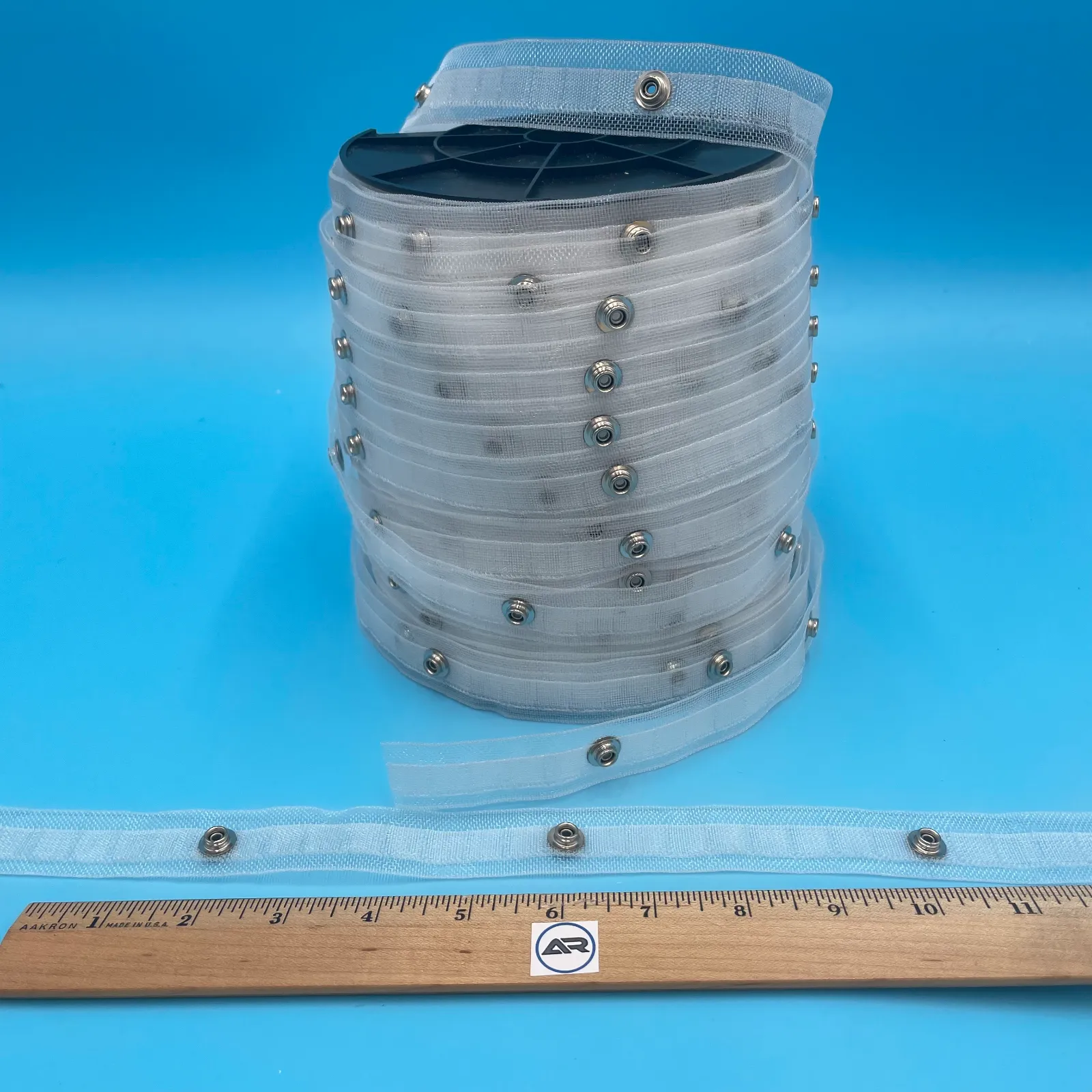 4-1/4" Spacing Ripplefold Tape - Transparent (100 Yards)