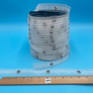 4-1/4" Spacing Ripplefold Tape - Transparent (By The Yard)