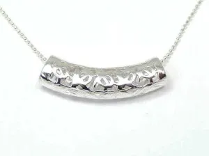 925 SILVER 2 SIDED HAWAIIAN HORIZONTAL HONU TURTLE SCROLL BARREL SLIDE PENDANT