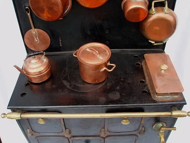 Antique French Child's Dolls Stove c 1870