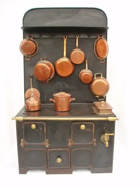 Antique French Child's Dolls Stove c 1870