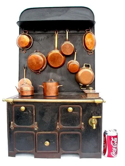 Antique French Child's Dolls Stove c 1870