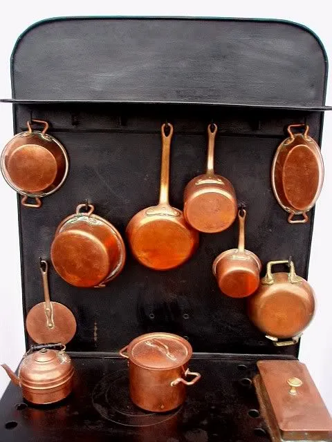 Antique French Child's Dolls Stove c 1870