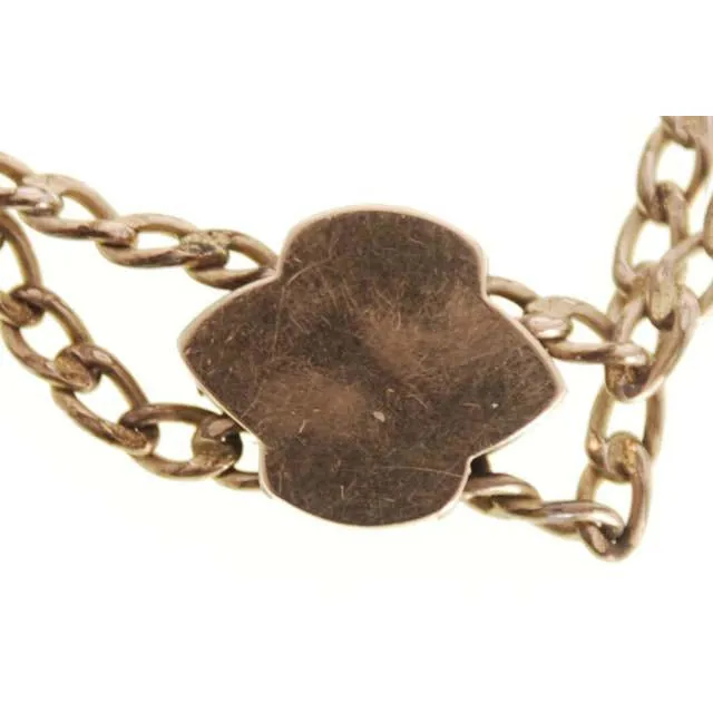 Antique Gold Filled Watch Chain  &  SlideW/ Pearls   Victorian
