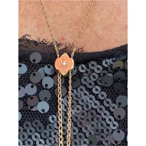 Antique Gold Filled Watch Chain  &  SlideW/ Pearls   Victorian