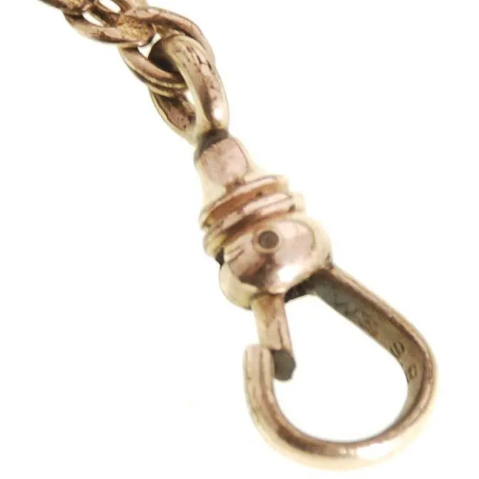 Antique Gold Filled Watch Chain  &  SlideW/ Pearls   Victorian