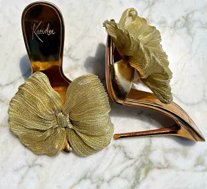 ARABIAN PRINCESS GOLD BOW MULES