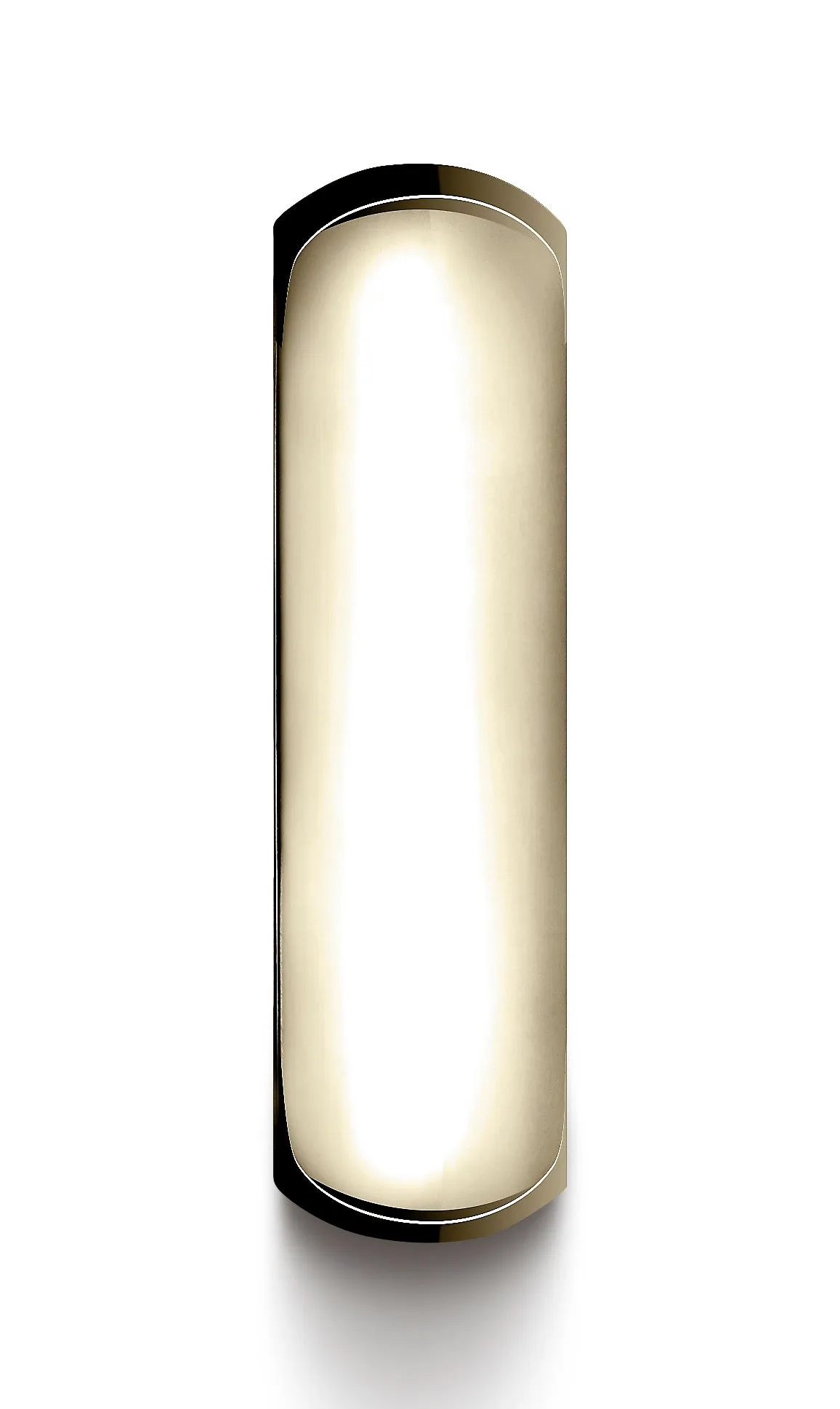 Benchmark 14K Yellow Gold 7mm High Dome Heavy Comfort-Fit Wedding Band Ring (Sizes 4 - 15 )