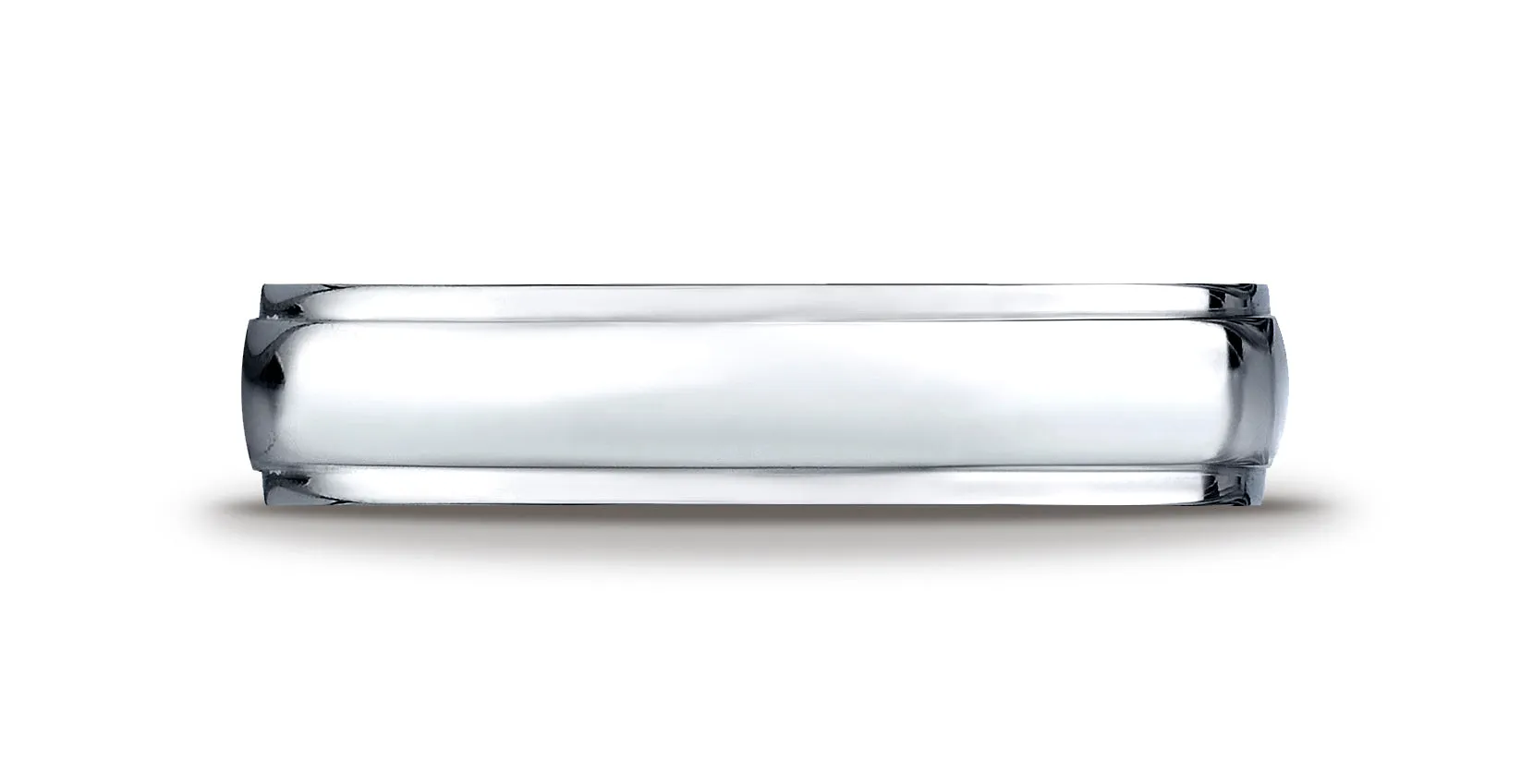 Benchmark Cobaltchrome Comfort-Fit High Polished Design Wedding Band Ring, (Sizes 6 - 14)