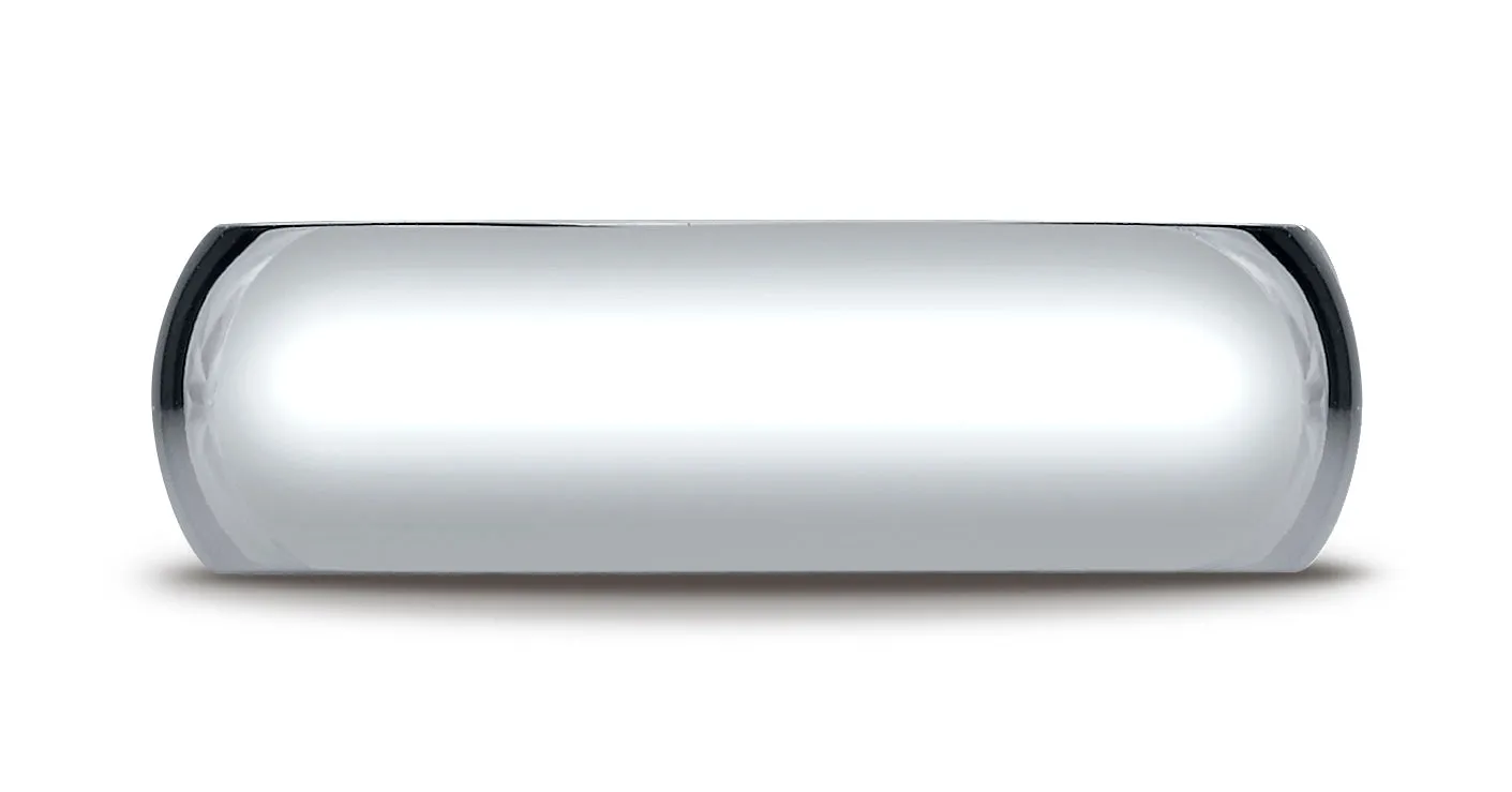 Benchmark Palladium 7mm Slightly Domed Standard Comfort-Fit Wedding Band Ring (Sizes 4 - 15 )
