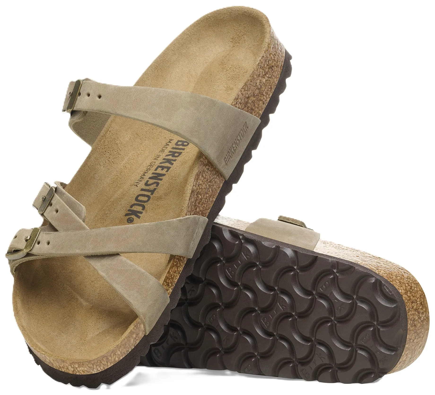 Birkenstock Franca Sandals - Tobacco Brown Oiled Leather | Comfortable Cork Footbed