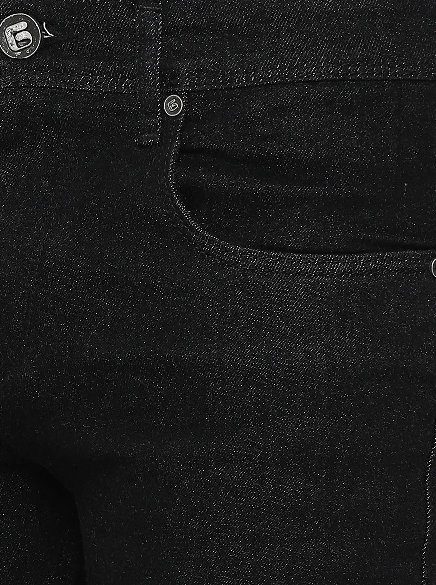 Black Washed Narrow Fit Jeans | Greenfibre