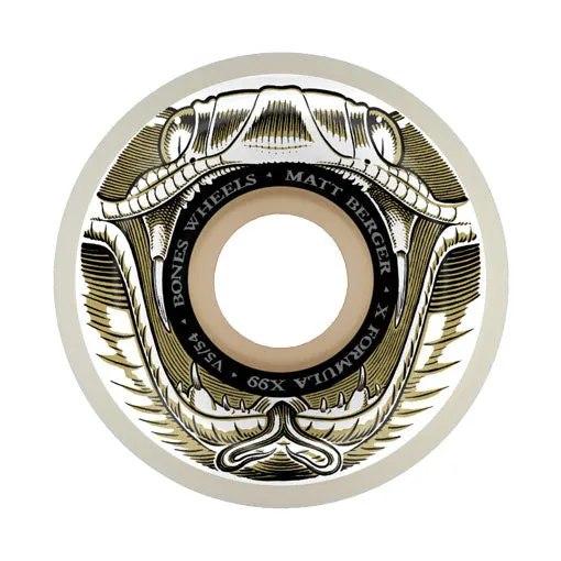 Bones X-Formula Berger Battlesnake V5 Sidecut 99A Wheels 54mm