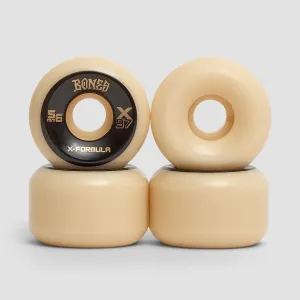 Bones X-Formula V6 Wide-Cut X97A Skateboard Wheels Natural 56mm