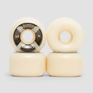 Bones X-Formula Xcell V6 X97A Wide-Cut Skateboard Wheels Natural 54mm