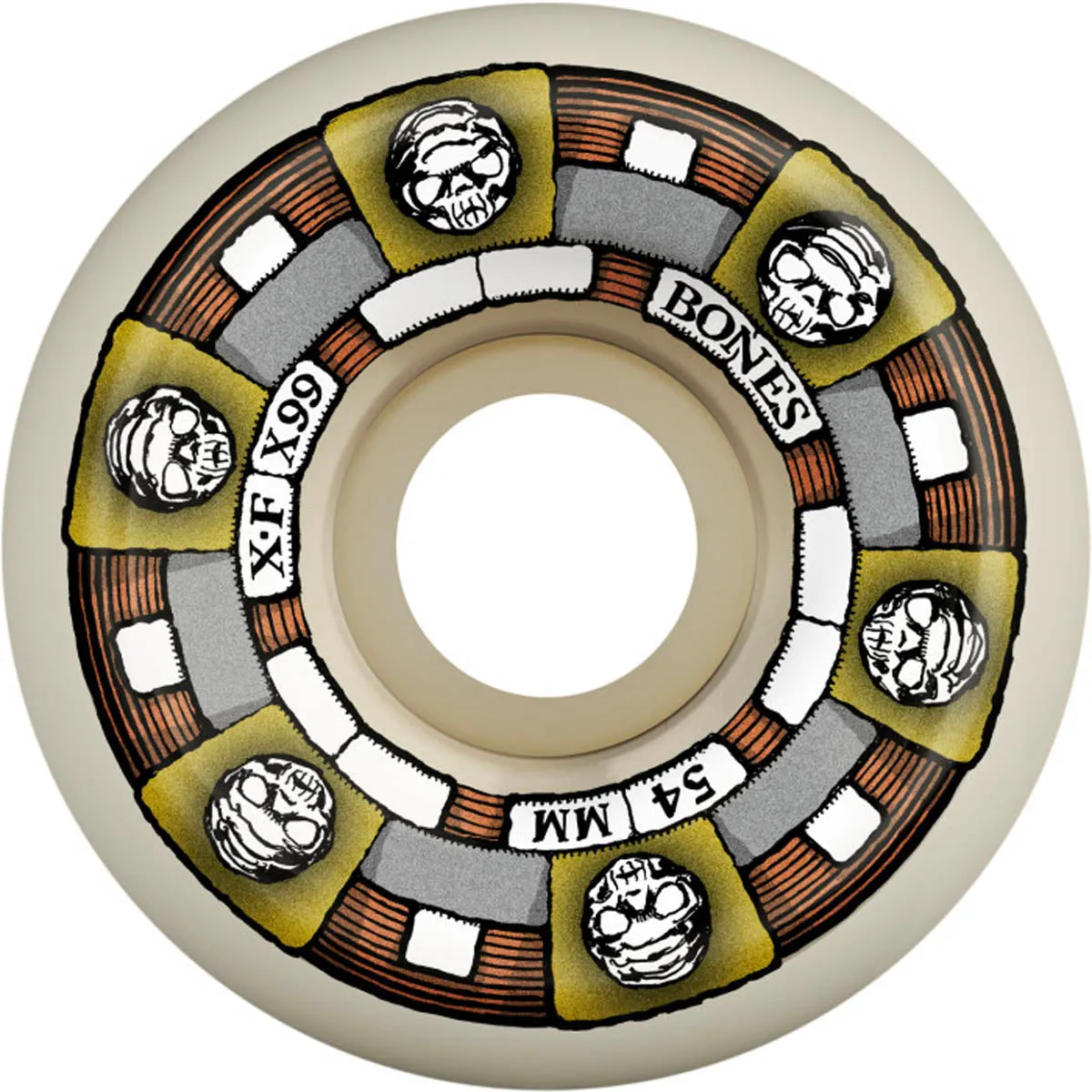 Bones - XF Timeless Machine 54MM 99A V5 Sidecut Skateboard Wheels