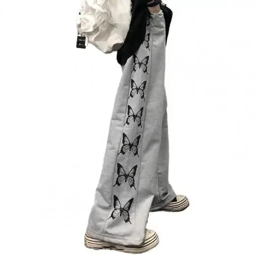 Butterfly Jogging Y2K Streetwear and Gothic Style