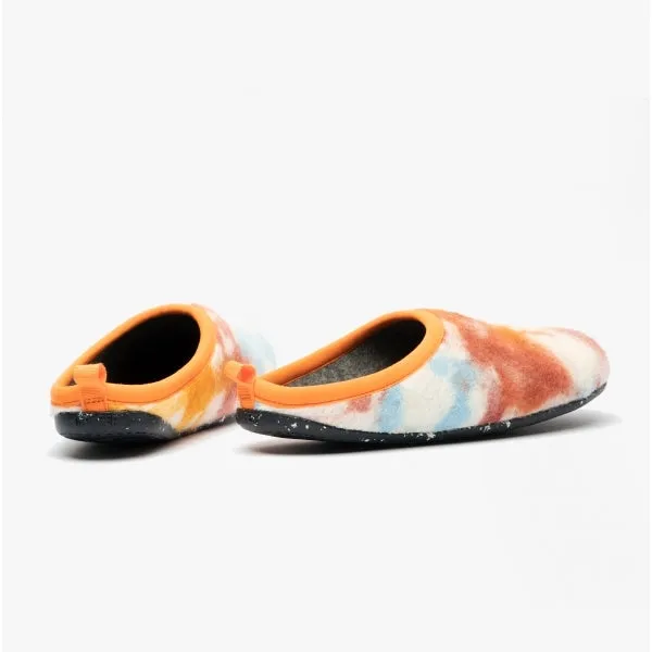 Camper WABI Womens Mule Slippers Orange/Blue