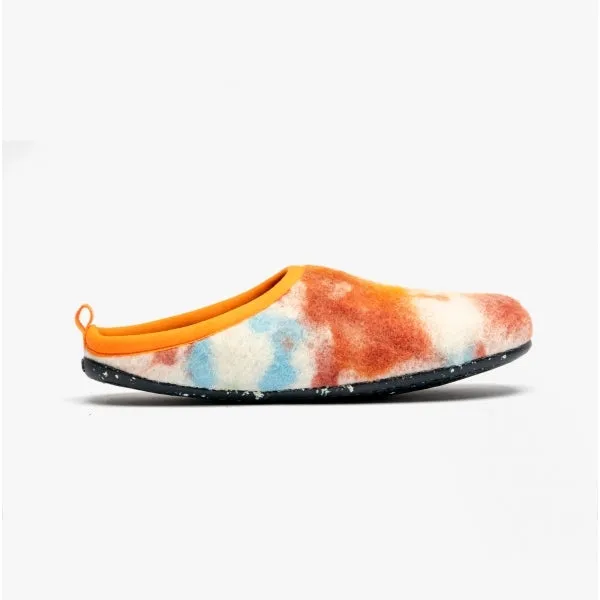 Camper WABI Womens Mule Slippers Orange/Blue