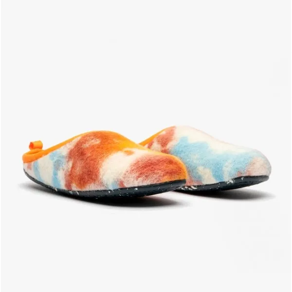 Camper WABI Womens Mule Slippers Orange/Blue
