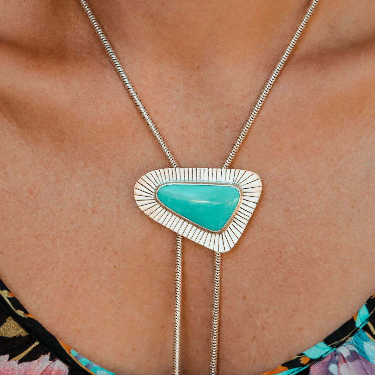 Campitos Turquoise Chain Bolo #3