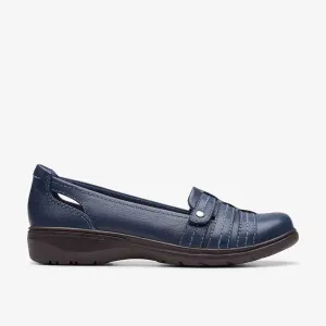 Clarks Women's Carleigh Eliza Navy | Black Leather