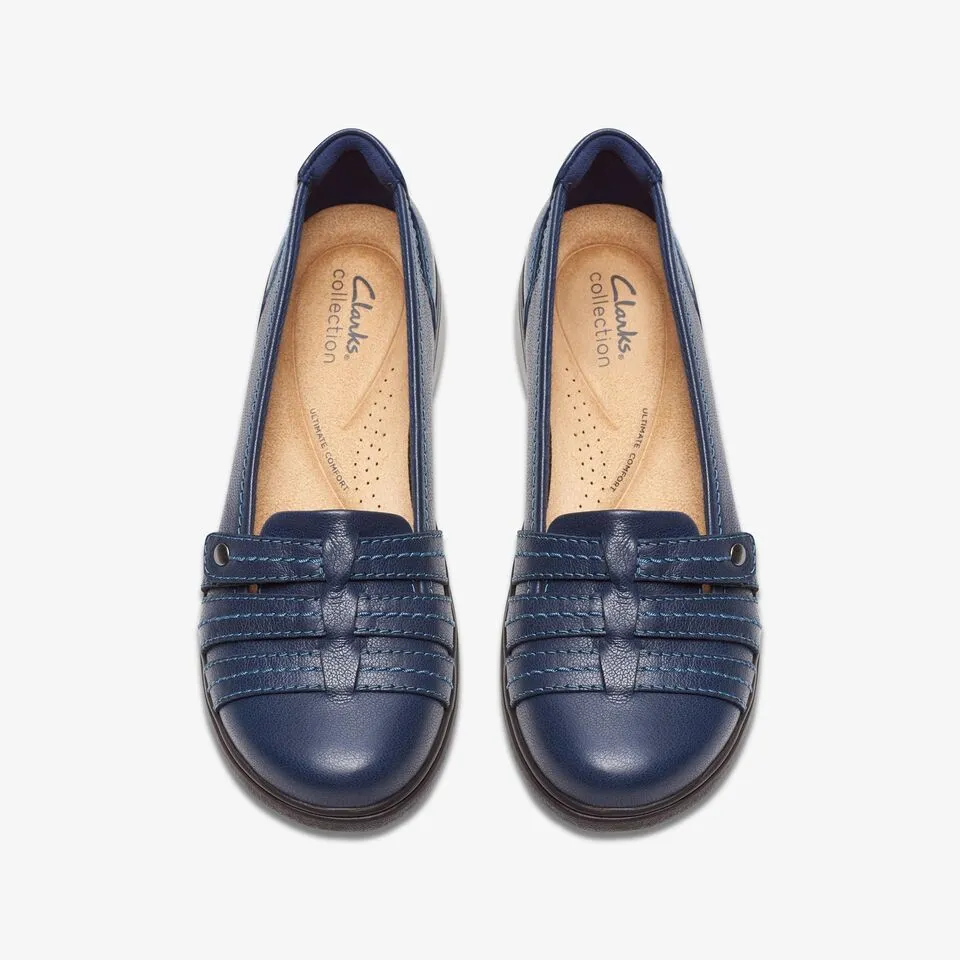 Clarks Women's Carleigh Eliza Navy | Black Leather