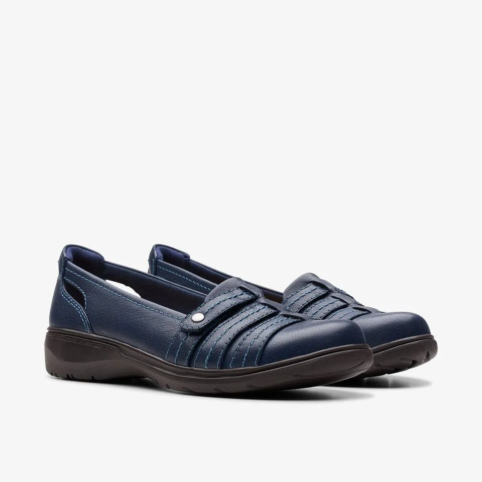 Clarks Women's Carleigh Eliza Navy | Black Leather