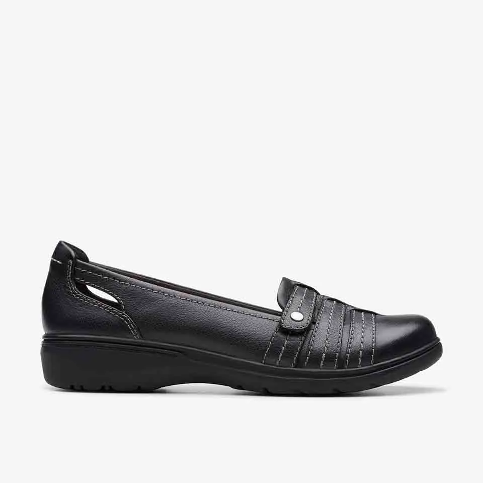 Clarks Women's Carleigh Eliza Navy | Black Leather