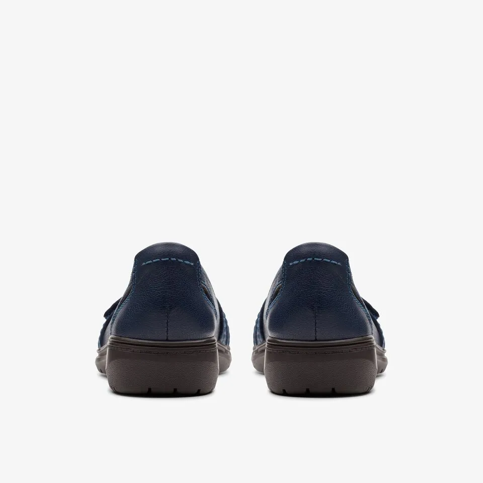 Clarks Women's Carleigh Eliza Navy | Black Leather