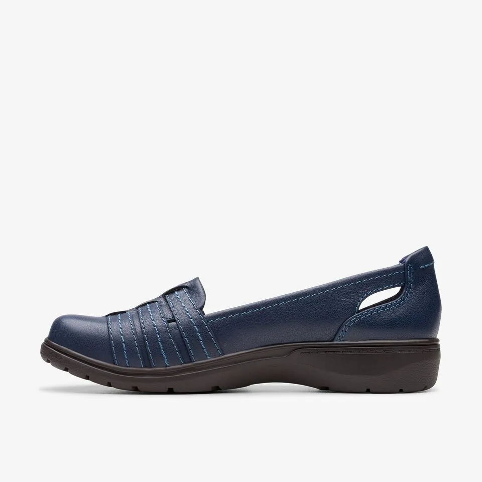 Clarks Women's Carleigh Eliza Navy | Black Leather