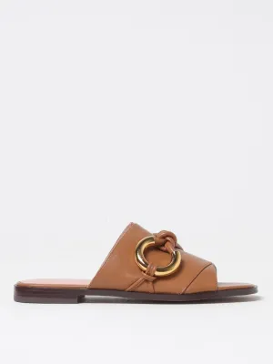 Coccinelle Flat Sandals Woman Leather