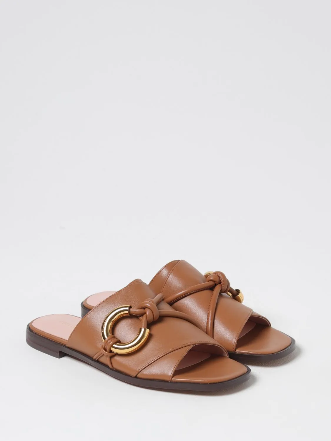 Coccinelle Flat Sandals Woman Leather
