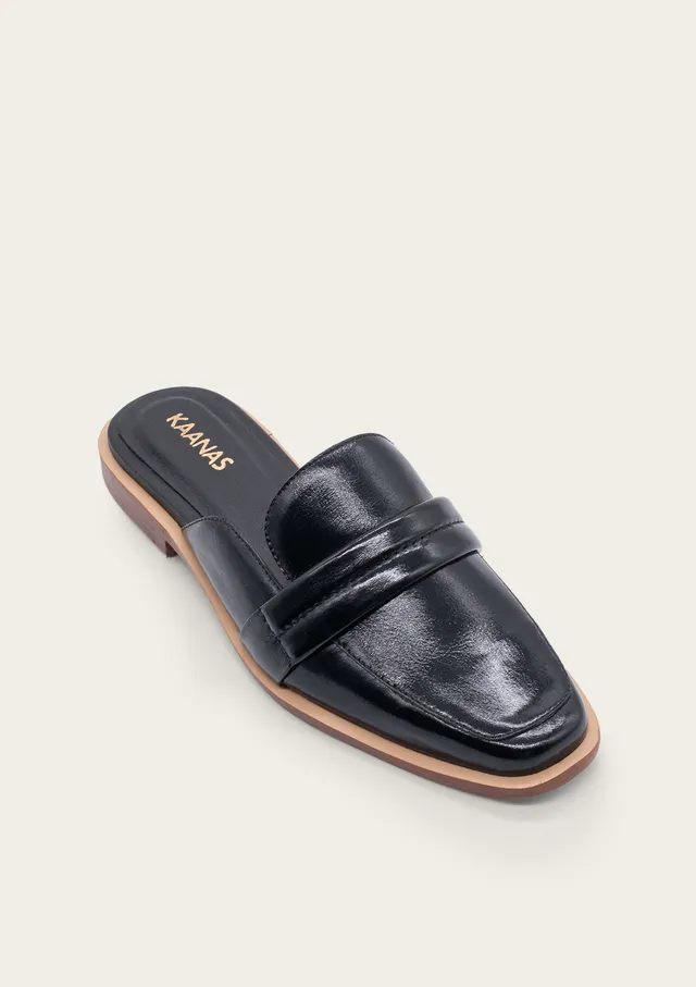 Congo Leather Square-Toe Mule