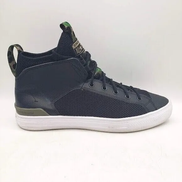CONVERSE Chuck Taylor All Star Ultra Mid Sneakers in Black &amp; Camo (Men's US 8)
