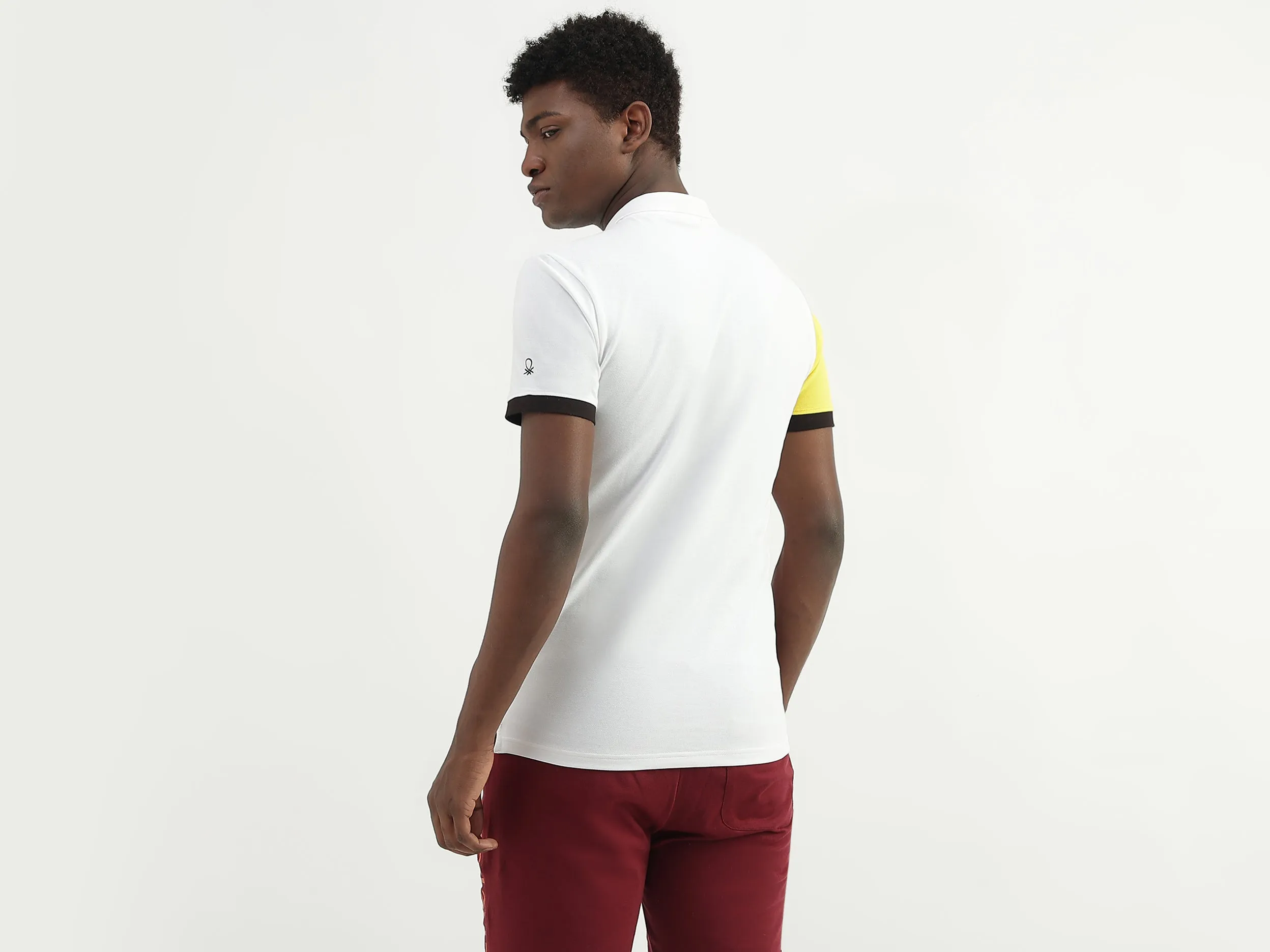 Cotton Printed Polo Collar Mens T-shirts