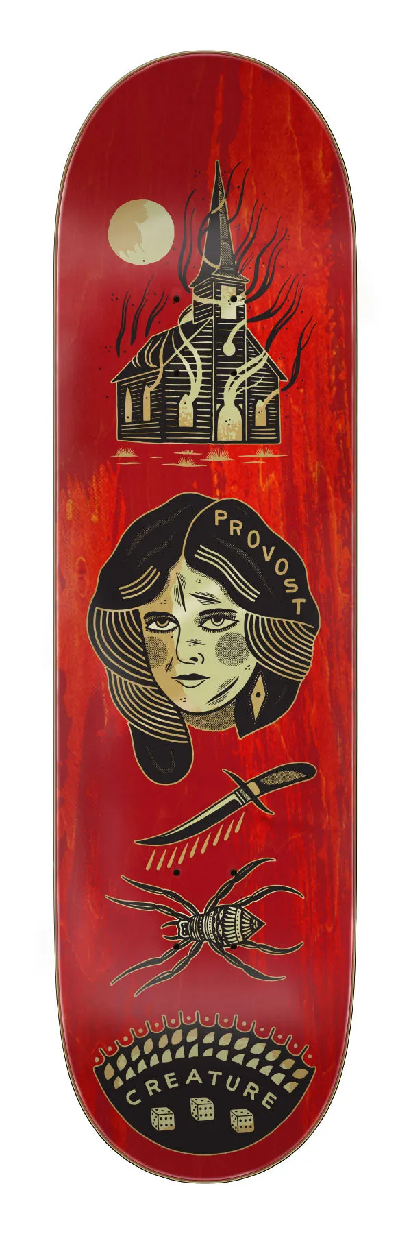 CREATURE PROVOST ORIGINS 8.47" SKATEBOARD DECK