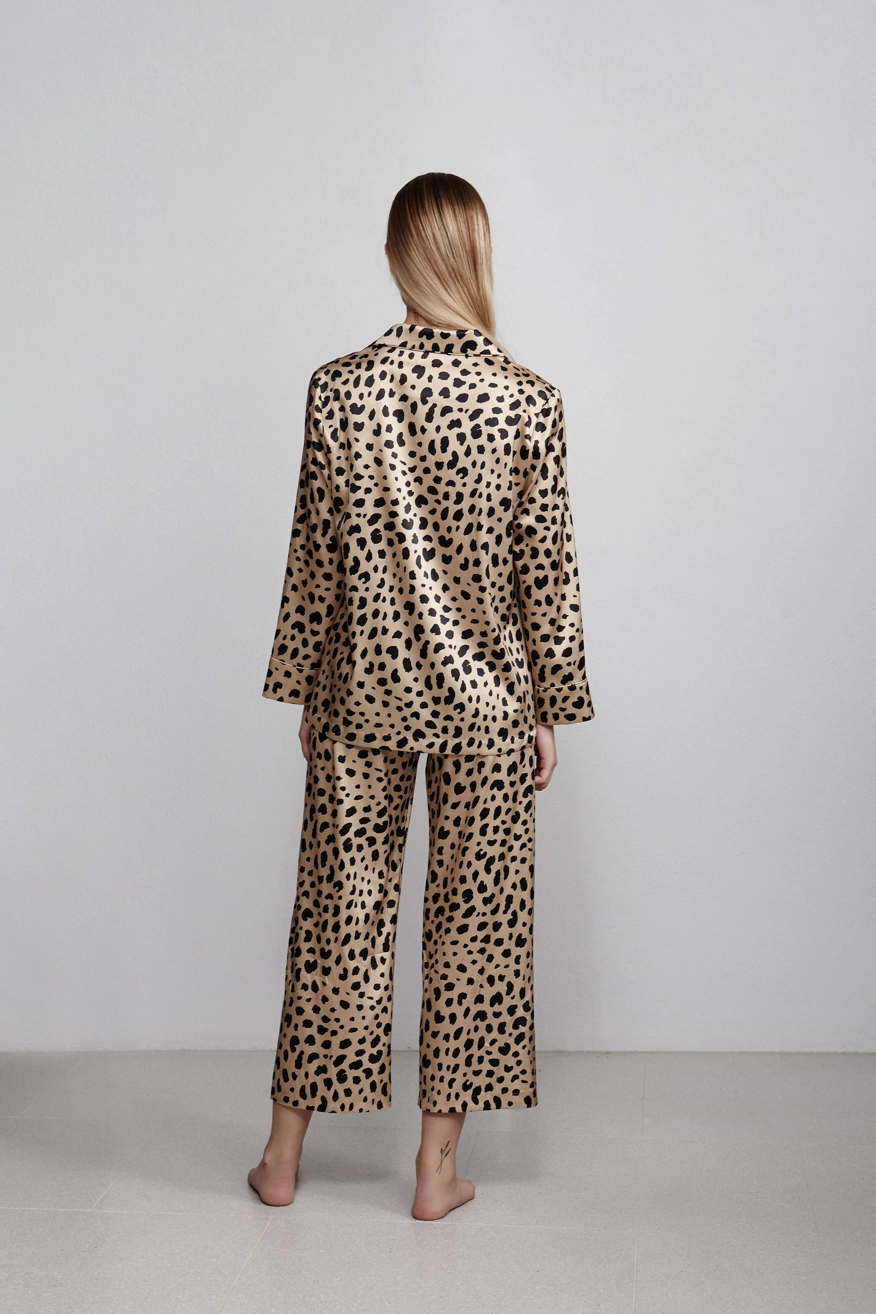 cropped pant, leopard