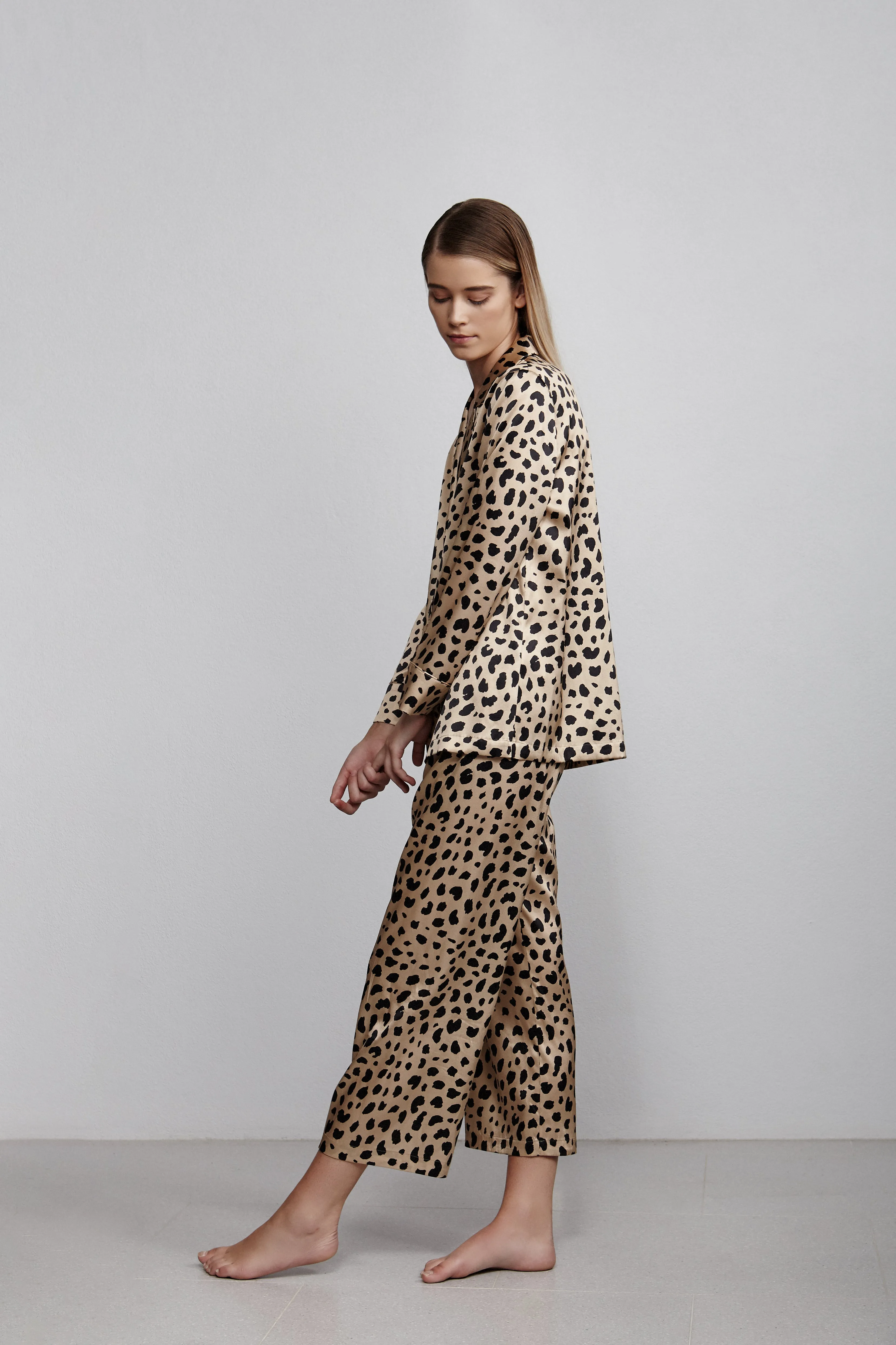 cropped pant, leopard