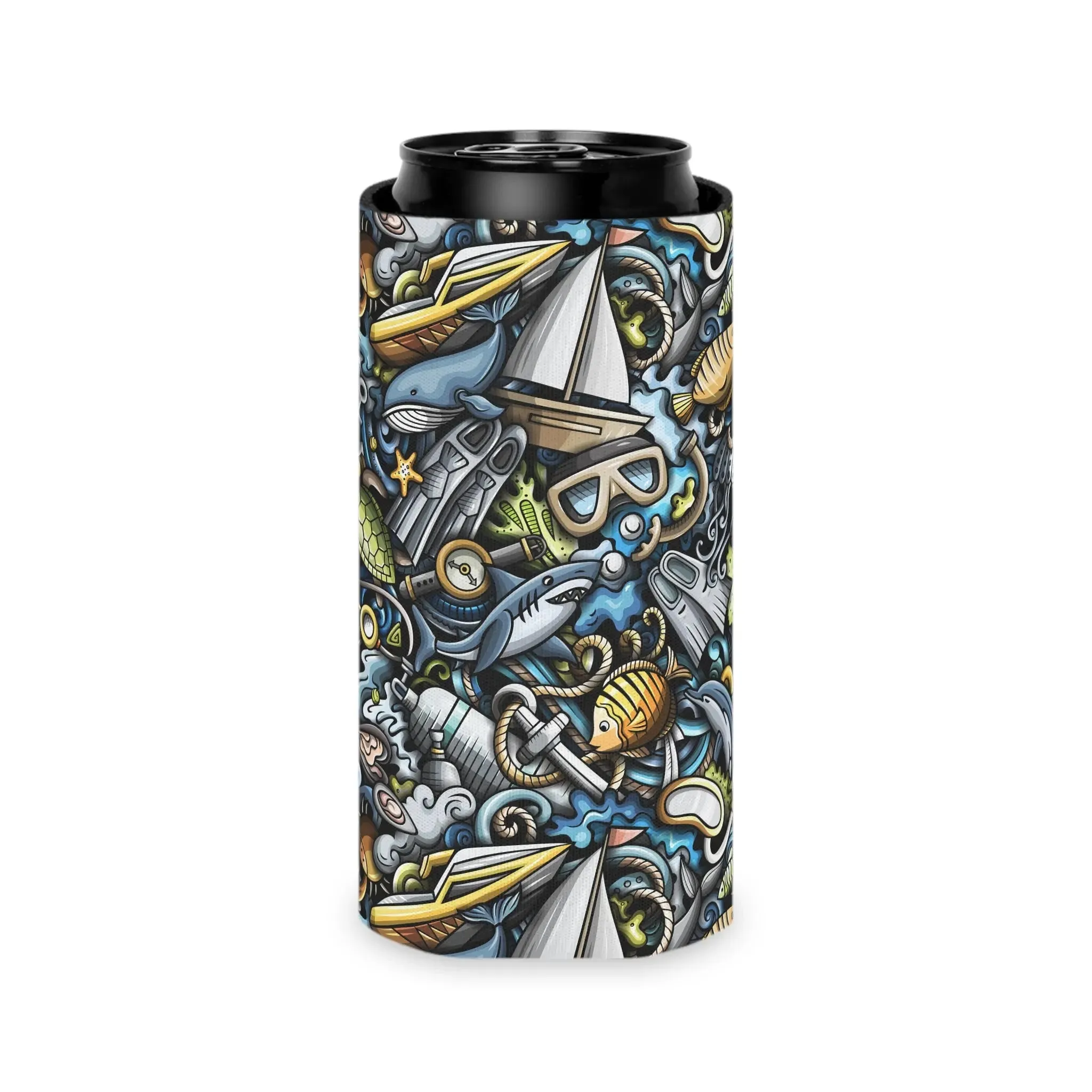 Dapper Diver Can Cooler