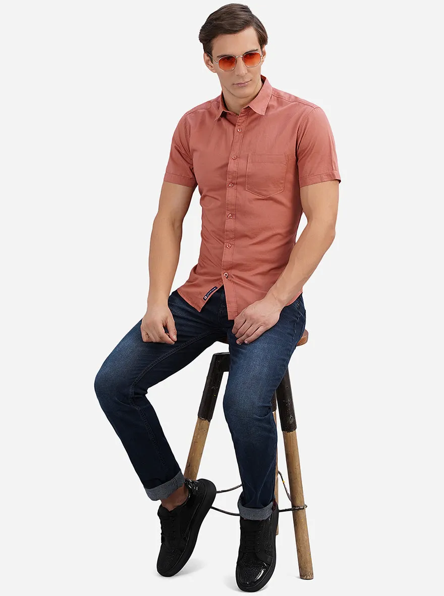 Denim Blue Washed Narrow Fit Jeans | Greenfibre