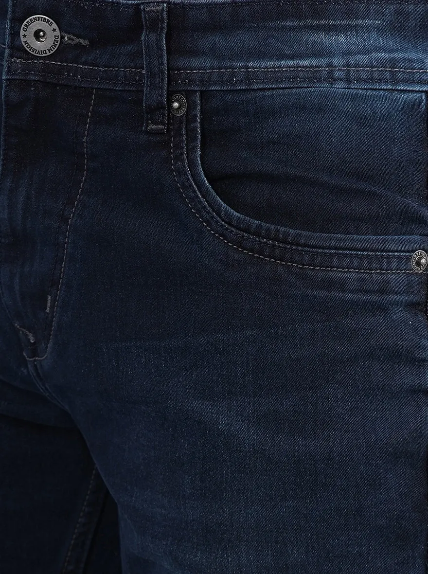 Denim Blue Washed Narrow Fit Jeans | Greenfibre