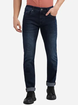 Denim Blue Washed Narrow Fit Jeans | Greenfibre