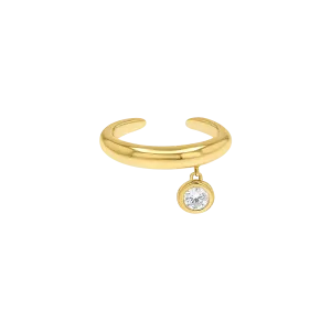 Diamond Drop Ear Cuff