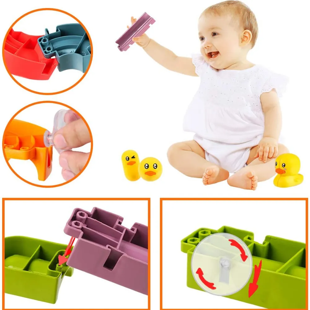 Duck Slide - Fun in the bath - Bath time