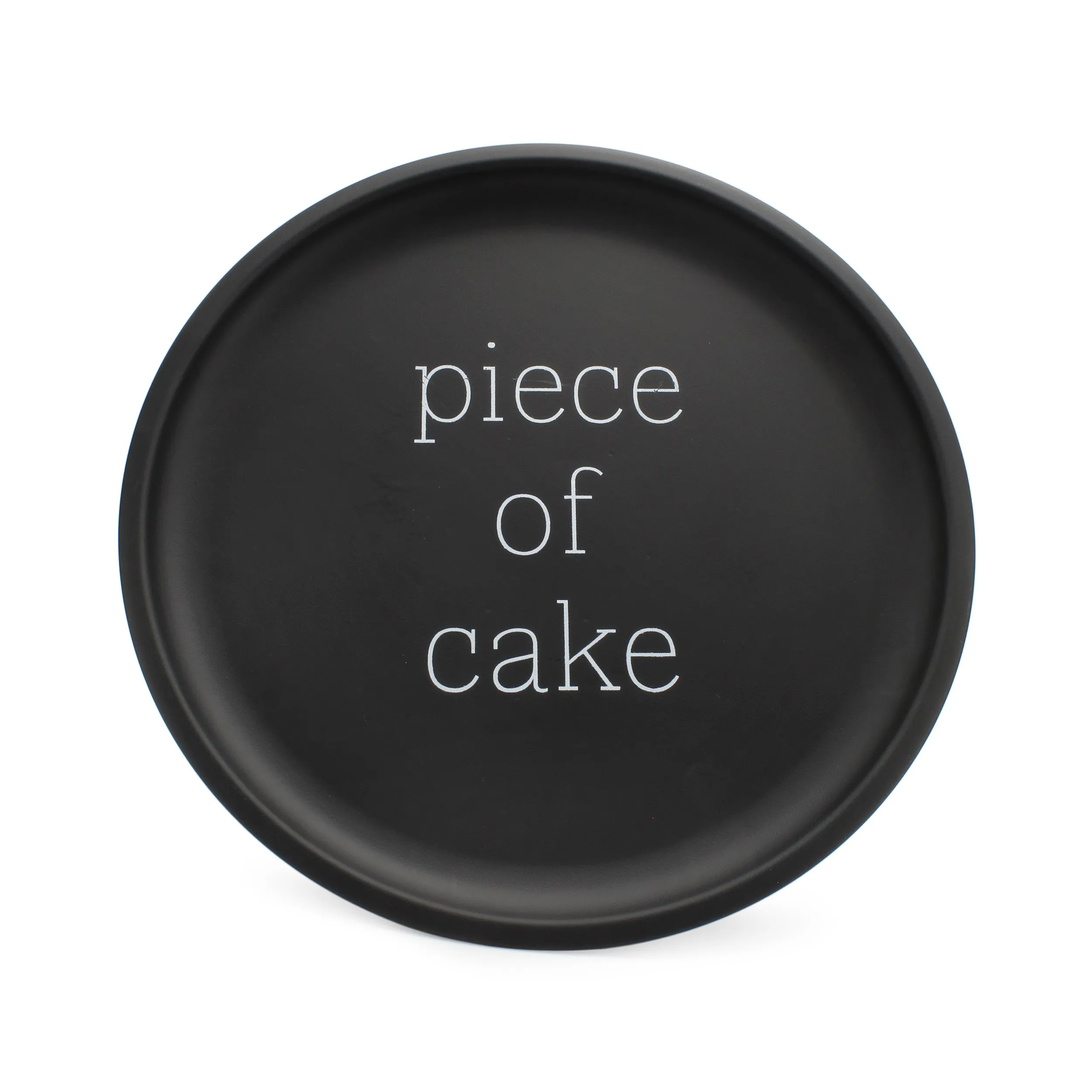 Enamelware Cake Stand, Round Metal Pedestal Style